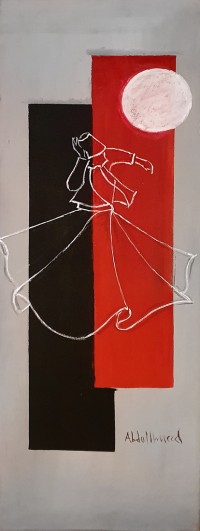 Abdul Hameed, 12 x 36 inch, Acrylic on Canvas, Figurative Painting, AC-ADHD-036